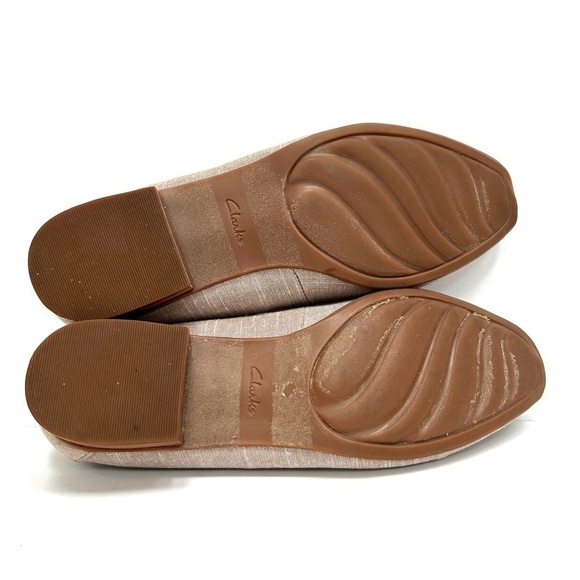 Clarks Keesha Luca Slip On Loafers Business Casual Academia Taupe, Size 9 - Picture 11 of 13